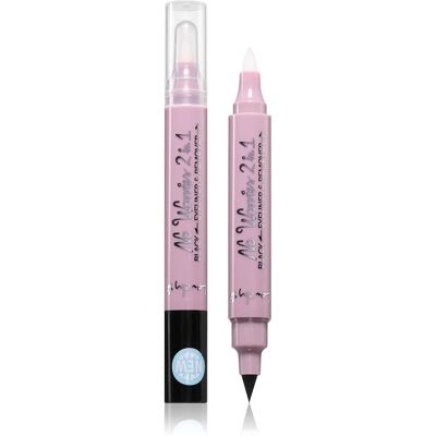 Lovely, Eyeliner + Kajal, No Worries 2in1 Eyeliner Remover Dual Eyeliner For Eyes Black (Black) Lovely, Eyeliner + Kajal, No Worries 2in1 Eyeliner Remover Dual Eyeliner For Eyes Black (Black)