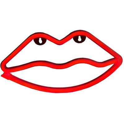 Forever Light, Lippenstift + Lipgloss, Neon LED Licht LIPS rot Fledermaus + USB FLNEO8 (Rot) Forever Light, Lippenstift + Lipgloss, Neon LED Licht LIPS rot Fledermaus + USB FLNEO8 (Rot)