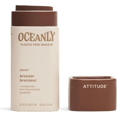 Attitude, Highlighter + Bronzer, Oceanly Plastic-Free Lightweight Bronzer Stick Titanium Dioxide-Free (Ebony, Bronzer, 20 g) Attitude, Highlighter + Bronzer, Oceanly Plastic-Free Lightweight Bronzer Stick Titanium Dioxide-Free (Ebony, Bronzer, 20 g)