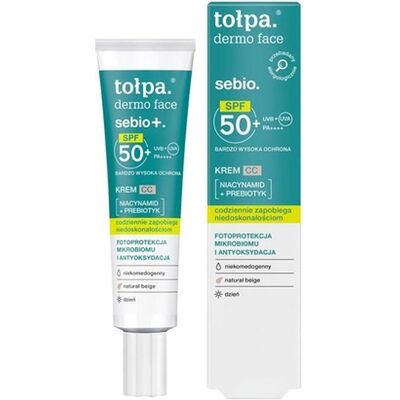 Noname Topa_Dermo Face Sebio+ Natürliche Beige SPF50+ - Gesicht Creme Noname Topa_Dermo Face Sebio+ Natürliche Beige SPF50+ - Gesicht Creme