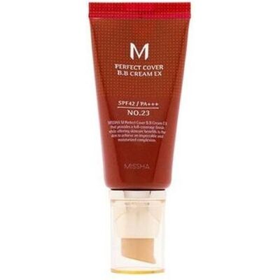 Missha, BB + CC Creme, - BB Cream SPF 42 Perfect Cover (BB Cream Ex) 50 ml - Shade: 19 Cool Ivory (19 Cool Ivory, 50 ml) Missha, BB + CC Creme, - BB Cream SPF 42 Perfect Cover (BB Cream Ex) 50 ml - Shade: 19 Cool Ivory (19 Cool Ivory, 50 ml)