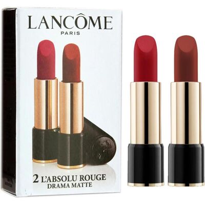 Lancôme, Lippenstift + Lipgloss, Set Duo, Lancome, L'Absolu Rouge, Matte, Cream Lipstick, 290, Drama, 2 pcs (290 Drama) Lancôme, Lippenstift + Lipgloss, Set Duo, Lancome, L'Absolu Rouge, Matte, Cream Lipstick, 290, Drama, 2 pcs (290 Drama)