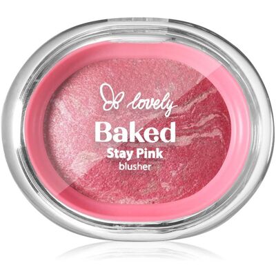 Lovely, Blush, Lovelystay Pink Baked Blusher - 35g (Pink) Lovely, Blush, Lovelystay Pink Baked Blusher - 35g (Pink)