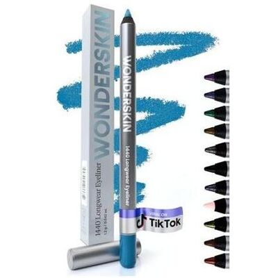 Wonderskin, Eyeliner + Kajal, 1440 Longwear Blue Waterproof Eyeliner Pencil - spitzbar Wonderskin, Eyeliner + Kajal, 1440 Longwear Blue Waterproof Eyeliner Pencil - spitzbar