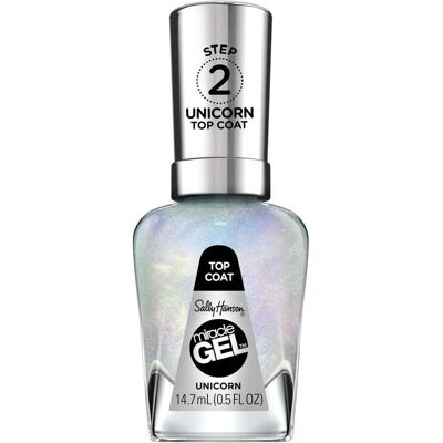 Sally Hansen, Nagellack, Miracle Gel Nail Polish Nail Top 106 15Ml (Top Coat, Unicorn, Gel-Effekt Nagellack, Top Coat) Sally Hansen, Nagellack, Miracle Gel Nail Polish Nail Top 106 15Ml (Top Coat, Unicorn, Gel-Effekt Nagellack, Top Coat)