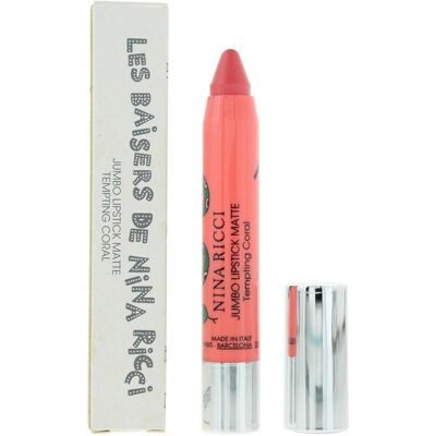 Nina Ricci, Lippenstift + Lipgloss, Jumbo, Matte, Cream Lipstick, Tempting Coral, 2.5 g For Women Nina Ricci, Lippenstift + Lipgloss, Jumbo, Matte, Cream Lipstick, Tempting Coral, 2.5 g For Women