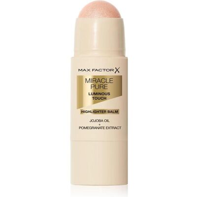 Max Factor, Highlighter + Bronzer, Miracle Pure Luminous Touch Highlighter Balm (10 Soft Pearl, Highlighter, 6 g) Max Factor, Highlighter + Bronzer, Miracle Pure Luminous Touch Highlighter Balm (10 Soft Pearl, Highlighter, 6 g)