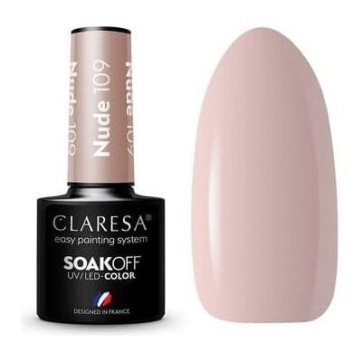 Claresa, Nagellack, Soak Off UV/LED Nude hybrid polish 109 5g (Nude, UV-Gel Lack) Claresa, Nagellack, Soak Off UV/LED Nude hybrid polish 109 5g (Nude, UV-Gel Lack)