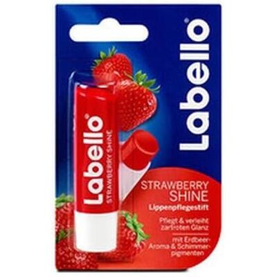 LABELLO, Lippenpflege, Strawberry Shine Caring Lip Balm 4.8g (Lippenbalsam, 4.80 g) LABELLO, Lippenpflege, Strawberry Shine Caring Lip Balm 4.8g (Lippenbalsam, 4.80 g)