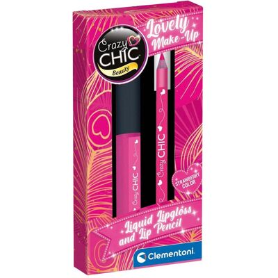 Clementoni Crazy Chic Lipgloss und Lipliner Erdbeere Clementoni Crazy Chic Lipgloss und Lipliner Erdbeere