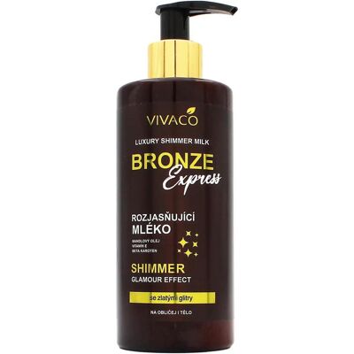 Vivapharm, Highlighter + Bronzer, Vivaco Bronze Express Luxus-Schimmermilch 300 ml (Bronzer, Highlighter) Vivapharm, Highlighter + Bronzer, Vivaco Bronze Express Luxus-Schimmermilch 300 ml (Bronzer, Highlighter)