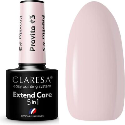 Claresa, Nagellack, Extend UV Nail Polish Base 5in1 Maniküre Pediküre Hybrid Polish Base 5ml Pink No. 03 (Pink No. 03, Base Coat) Claresa, Nagellack, Extend UV Nail Polish Base 5in1 Maniküre Pediküre Hybrid Polish Base 5ml Pink No. 03 (Pink No. 03, Base Coat)
