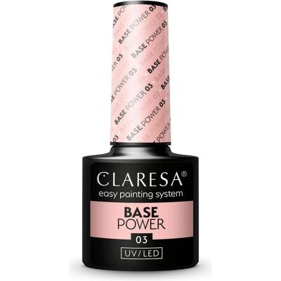Claresa, Nagellack, 03 Base Power 5ml (Multicoloured, Base Coat) Claresa, Nagellack, 03 Base Power 5ml (Multicoloured, Base Coat)
