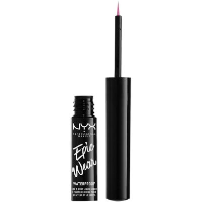 NYX Professional Make-Up, Eyeliner + Kajal, Epic Wear Metallic Liquid Liner - Fuchsia Metal (Fuschia) NYX Professional Make-Up, Eyeliner + Kajal, Epic Wear Metallic Liquid Liner - Fuchsia Metal (Fuschia)