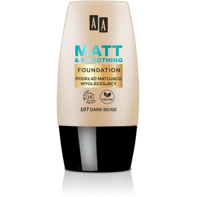 Oceanic, Foundation, AA Make Up Matt Foundation podkład matująco wygładzający 107 Dark Beige 30ml (Dark Beige) Oceanic, Foundation, AA Make Up Matt Foundation podkład matująco wygładzający 107 Dark Beige 30ml (Dark Beige)