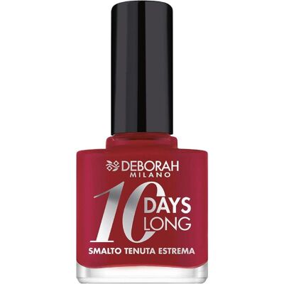 Deborah Milano, Nagellack, 10 Days Long Nail Enamel No.886 (Vintage Rot, Farblack) Deborah Milano, Nagellack, 10 Days Long Nail Enamel No.886 (Vintage Rot, Farblack)