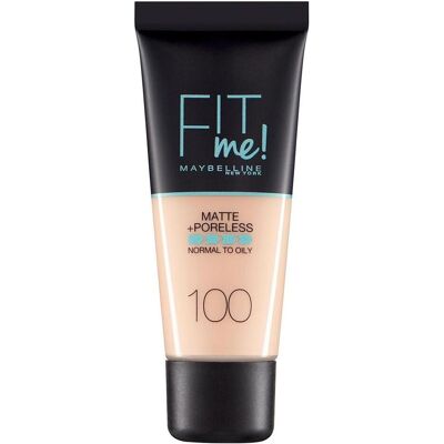 Maybelline New York, Foundation, Fit Me Matte & Poreless Foundation 100 Warm Ivory 30ml (100 Warm Ivory, 100 Warmes Elfenbein) Maybelline New York, Foundation, Fit Me Matte & Poreless Foundation 100 Warm Ivory 30ml (100 Warm Ivory, 100 Warmes Elfenbein)