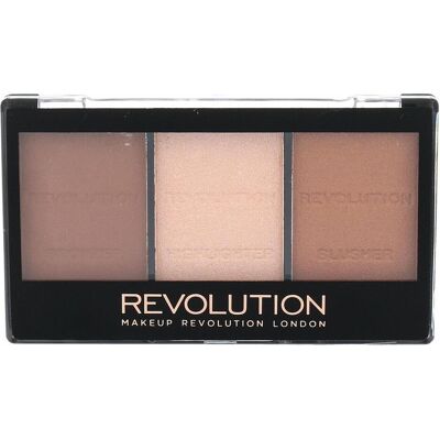 Makeup Revolution, Highlighter + Bronzer, Ultra Sculpt & Contour Kit (Medium C04, Ultra Light, 11 g) Makeup Revolution, Highlighter + Bronzer, Ultra Sculpt & Contour Kit (Medium C04, Ultra Light, 11 g)