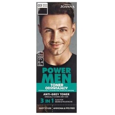 Joanna, Augenbrauenpuder, Power Men Toner 03 Medium Brown 80g (Medium Brown) Joanna, Augenbrauenpuder, Power Men Toner 03 Medium Brown 80g (Medium Brown)