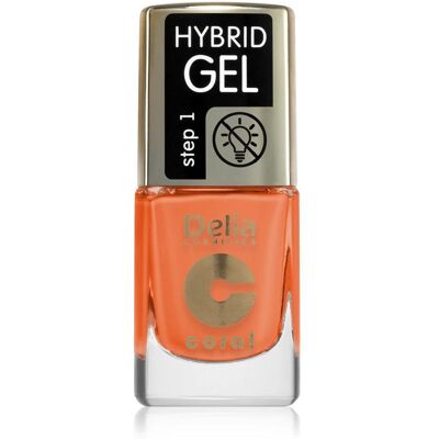 Delia Cosmetics Coral Nail Enamel Hybrid Gel - Nagellack, Modell 143, Helle Farbe Delia Cosmetics Coral Nail Enamel Hybrid Gel - Nagellack, Modell 143, Helle Farbe