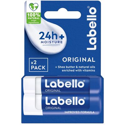LABELLO, Lippenpflege, Classic Lip Balm Stick - Original Duo Stick (Lippenbalsam, 11 g) LABELLO, Lippenpflege, Classic Lip Balm Stick - Original Duo Stick (Lippenbalsam, 11 g)