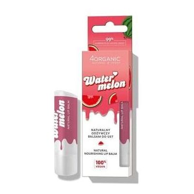 4Organic, Lippenpflege, Natural Lip Balm Nourishing Lip Balm Watermelon 5g (Lippenbalsam, Lippenpflege Set) 4Organic, Lippenpflege, Natural Lip Balm Nourishing Lip Balm Watermelon 5g (Lippenbalsam, Lippenpflege Set)