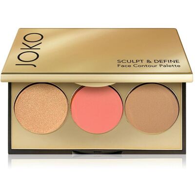 Jokon, Highlighter + Bronzer, Sculpt & Define Konturpalette (01 Sunkissed Glow, Bronzer, Highlighter, 8 g) Jokon, Highlighter + Bronzer, Sculpt & Define Konturpalette (01 Sunkissed Glow, Bronzer, Highlighter, 8 g)