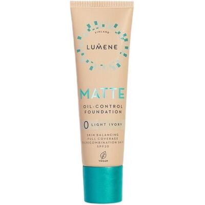 Lumene, Foundation, Matt Control Oil-Free Foundation for Oily and Combination Skin (0 Light Ivory) Lumene, Foundation, Matt Control Oil-Free Foundation for Oily and Combination Skin (0 Light Ivory)