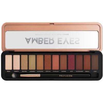 Profusion, Lidschatten, Amber Eyes Eyeshadow Palette - 12 Gramm (Bernsteinfarben) Profusion, Lidschatten, Amber Eyes Eyeshadow Palette - 12 Gramm (Bernsteinfarben)