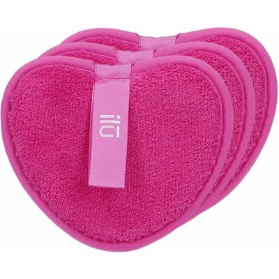 Ilu, Gesichtsreinigung, Makeup Remover Pads Pink - Pack of 3 Ilu, Gesichtsreinigung, Makeup Remover Pads Pink - Pack of 3