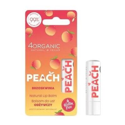 Benecos, Lippenpflege, 4organic Natural Lip Balm Peach 5g (Lippenbalsam, 5 g) Benecos, Lippenpflege, 4organic Natural Lip Balm Peach 5g (Lippenbalsam, 5 g)