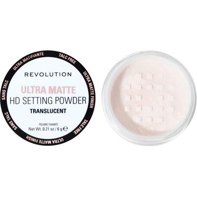 Makeup Revolution, Gesichtspuder, Ultra-Samtiger Lockeres Fixierpuder (Transparent) Makeup Revolution, Gesichtspuder, Ultra-Samtiger Lockeres Fixierpuder (Transparent)