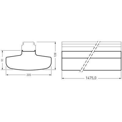 Trilux, Lidschatten, 9002072951 Trilux, Lidschatten, 9002072951