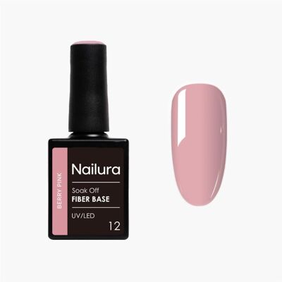 Nailura, Nagellack, - Fiber Base - Berry Pink - 10 ml (Berry Pink, Base Coat) Nailura, Nagellack, - Fiber Base - Berry Pink - 10 ml (Berry Pink, Base Coat)