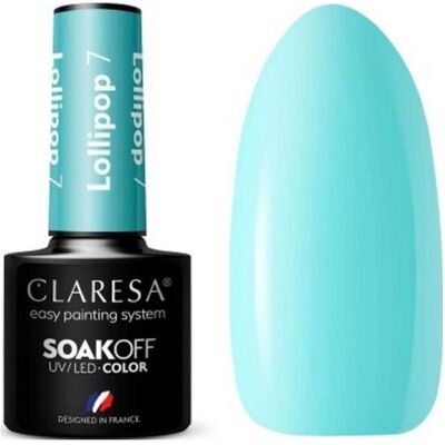 Claresa, Nagellack, 7 Lollipop UV-Nagellack 5ml (Blau, UV-Gel Lack) Claresa, Nagellack, 7 Lollipop UV-Nagellack 5ml (Blau, UV-Gel Lack)