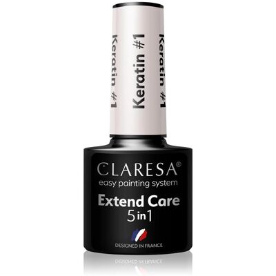 Claresa, Nagellack, Extend Care 5 in 1 Keratin Base (Nude, Base Coat, UV-Gel Lack) Claresa, Nagellack, Extend Care 5 in 1 Keratin Base (Nude, Base Coat, UV-Gel Lack)