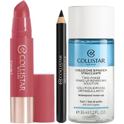 Collistar, Lippenstift + Lipgloss, - TWIST BALMY GLOSS ROSE 216 +PROFESSIONALE MINI MATITA OCCHI + MINI BIFASICO 35 ML (Rose 216) Collistar, Lippenstift + Lipgloss, - TWIST BALMY GLOSS ROSE 216 +PROFESSIONALE MINI MATITA OCCHI + MINI BIFASICO 35 ML (Rose 216)