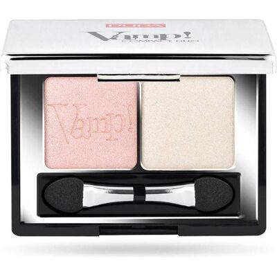 Pupa Milano, Lidschatten, Pupa Vamp Compact Duo Double Eye Shadow 001 2.2G (#001 Rose Perlage) Pupa Milano, Lidschatten, Pupa Vamp Compact Duo Double Eye Shadow 001 2.2G (#001 Rose Perlage)