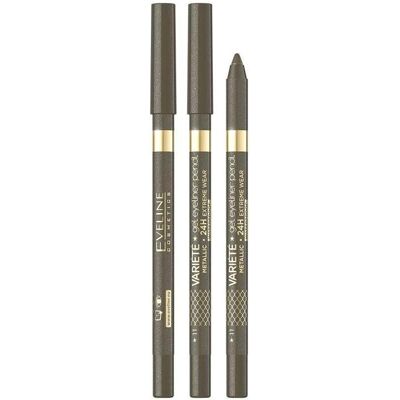 Eveline, Eyeliner + Kajal, Variete Metallic Gel Eye Pencil 11 (Khaki) Eveline, Eyeliner + Kajal, Variete Metallic Gel Eye Pencil 11 (Khaki)
