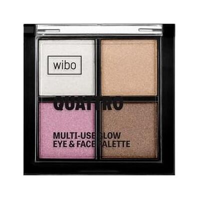 MUA Makeup Academy, Lidschatten, Wibo Quattro Multi-Use Glow Eyeshadow Palette - 6g (Braun, Nude, Rosa, Weiss) MUA Makeup Academy, Lidschatten, Wibo Quattro Multi-Use Glow Eyeshadow Palette - 6g (Braun, Nude, Rosa, Weiss)