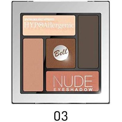 Bell Cosmetics, Lidschatten, Nude eye shadow satin cream No.03 (Nude) Bell Cosmetics, Lidschatten, Nude eye shadow satin cream No.03 (Nude)