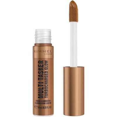 Rimmel London, Highlighter + Bronzer, Illuminante Viso Liquido Glow Turbo Multi Tasker (009 Bougie Girl, Highlighter, 10 ml) Rimmel London, Highlighter + Bronzer, Illuminante Viso Liquido Glow Turbo Multi Tasker (009 Bougie Girl, Highlighter, 10 ml)