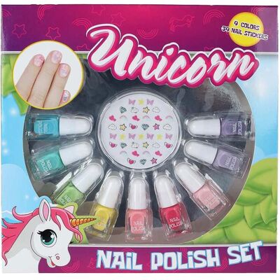 Roost Einhorn-Nagellack-Set Einhorn mit Nagelaufklebern Roost Einhorn-Nagellack-Set Einhorn mit Nagelaufklebern