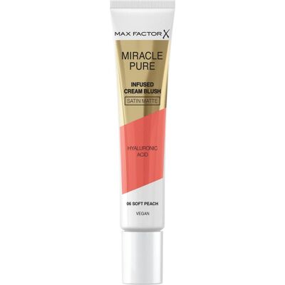 Max Factor, Blush, Miracle Pure Infused Cream Blush (06 Soft Peach, Soft Peach) Max Factor, Blush, Miracle Pure Infused Cream Blush (06 Soft Peach, Soft Peach)