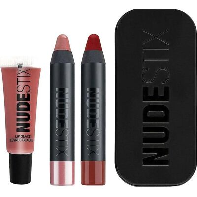 Nudestix, Lippenstift + Lipgloss, Nude Red Hot Lips 3 Piece Lip Set - Lip Color, Lip Liner, Lip Plumper (Nude + Red Hot Lips 3-teiliges Lippen-Set) Nudestix, Lippenstift + Lipgloss, Nude Red Hot Lips 3 Piece Lip Set - Lip Color, Lip Liner, Lip Plumper (Nude + Red Hot Lips 3-teiliges Lippen-Set)