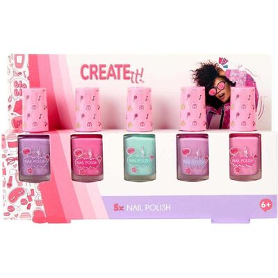 Canenco CREATE it! - Nagellack 5er Set - Pastellfarben Canenco CREATE it! - Nagellack 5er Set - Pastellfarben