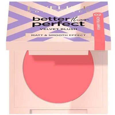 Eveline, Blush, Better Than Perfect Velvet Blush Pressed Rose 02 (Pressed Rose, Rose) Eveline, Blush, Better Than Perfect Velvet Blush Pressed Rose 02 (Pressed Rose, Rose)