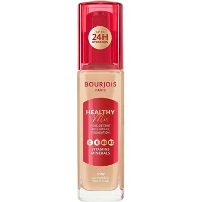 Bourjois, Foundation, HEALTHY MIX base de maquillaje #53W-Light Beige 30ml (Light Beige) Bourjois, Foundation, HEALTHY MIX base de maquillaje #53W-Light Beige 30ml (Light Beige)