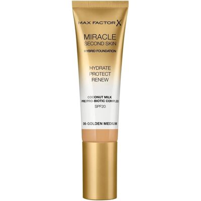 Max Factor, Foundation, Miracle Second Skin (06 Golden Medium) Max Factor, Foundation, Miracle Second Skin (06 Golden Medium)