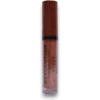 Makeup Revolution, Lippenstift + Lipgloss, Sheer Brillant Veganer Lipgloss 123 Brunch 35 ml Makeup Revolution, Lippenstift + Lipgloss, Sheer Brillant Veganer Lipgloss 123 Brunch 35 ml